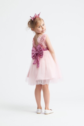 Feestjurk kind Provence roze