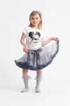 rok voor meisjes Pettiskirt grijze mix