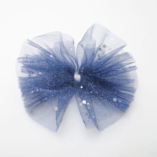 Haarspeld tule blauw