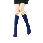 Kniekousen voor meisjes Old School blauw