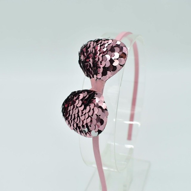 Haarband voor meisje pailletten roze
