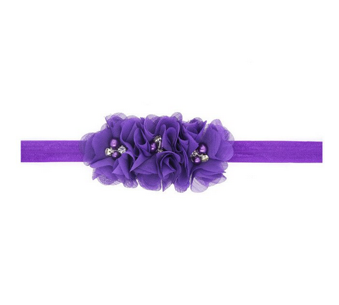 Hoofdband elastische paars