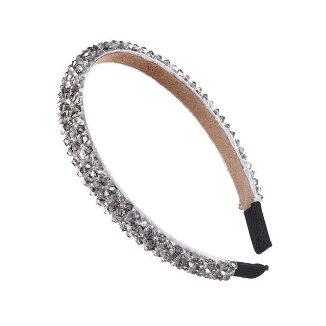 Haarband voor meisjes met kristallen zilver