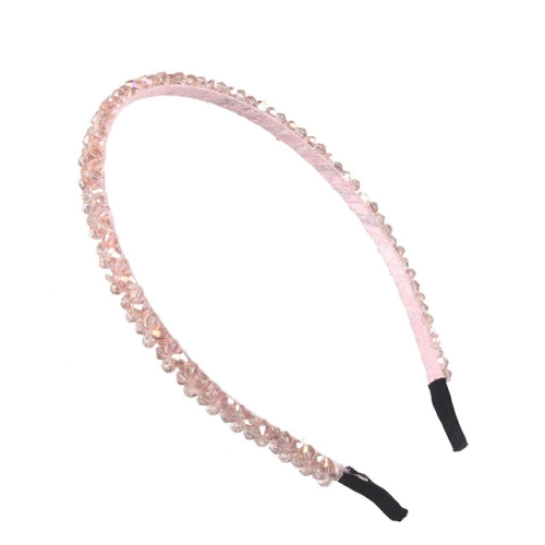 Haarband met kristallen roze S