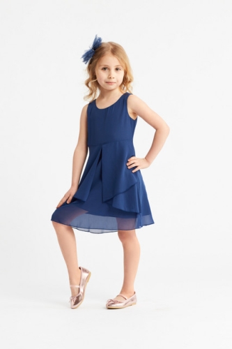 Feestjurk kind Lea blauw