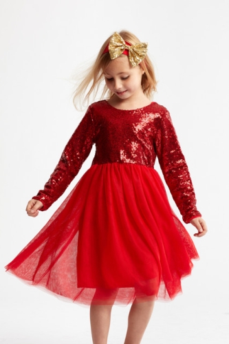 Feestjurk kind Ana rood II