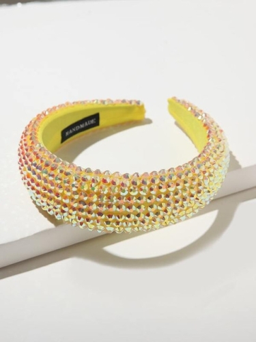 Haarband voor meisjes met kristallen goud