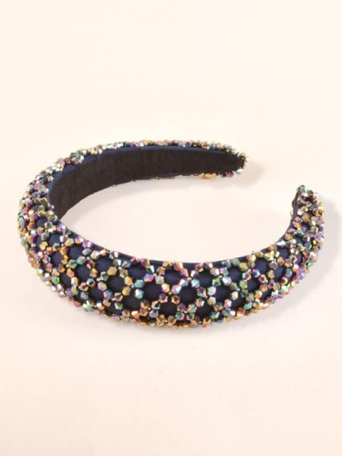 Haarband voor meisjes met kristallen marineblauw