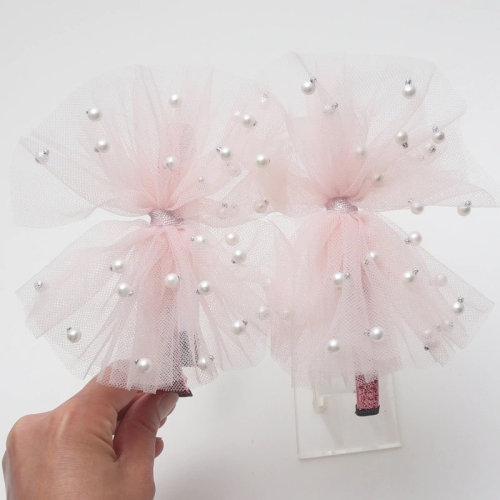 Tule haarband voor kinderen roze