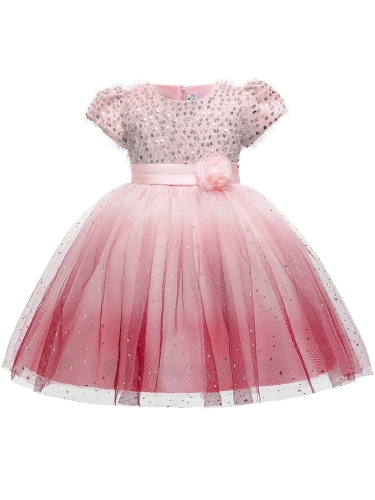 Feestjurk kind Marceline roze