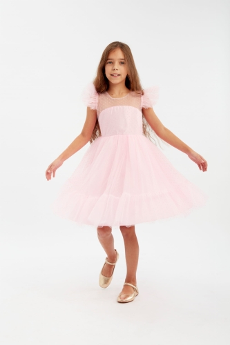 Feestjurk kind Ornella roze