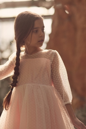 Feestjurk kind Gisele roze