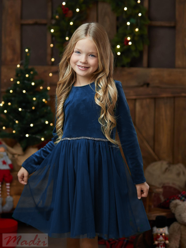 Kinderjurk Eva marineblauw