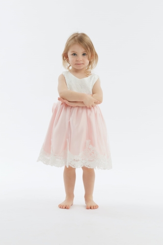 Feestjurk baby Rosie abrikoos