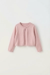 elegante meisjes bolero Malena roze, Communie feestkleding accessoire, zoyafashion.be