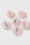roze organza speldjes detail, meisjes feestelijke haar versiering