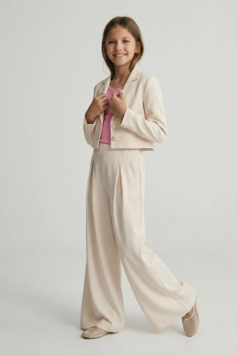 Elegante meisjes set Emi creme