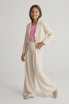 set Emi creme detail, tule mouwen en geborduurde rok, tiener feestkledij