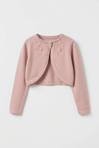 Meisjes bolero Ada roze – feestelijk accessoire