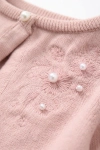 Ada roze bolero detail, korte mouwen en zachte stof, meisjes feestkleding