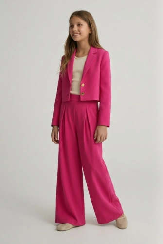 Elegante meisjes set Emi fuchsia