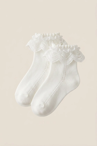 Witte elegante meisjes maillots – feestelijk accessoire